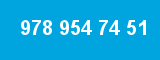 978 954 74 51 978 954 74 51